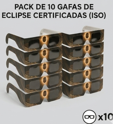 Pack de 10 gafas eclipse certificadas ISO